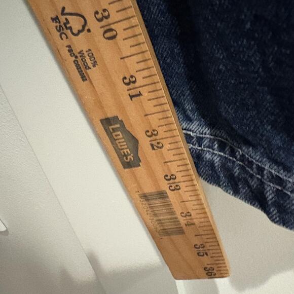 Vintage PNB Nation Jeans Mens 36x34 Blue Denim Carpenter Workwear Baggy 90s Rare - Picture 12 of 16